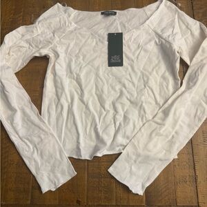 Wild Fable Women's White Long Sleeve Top Size S
